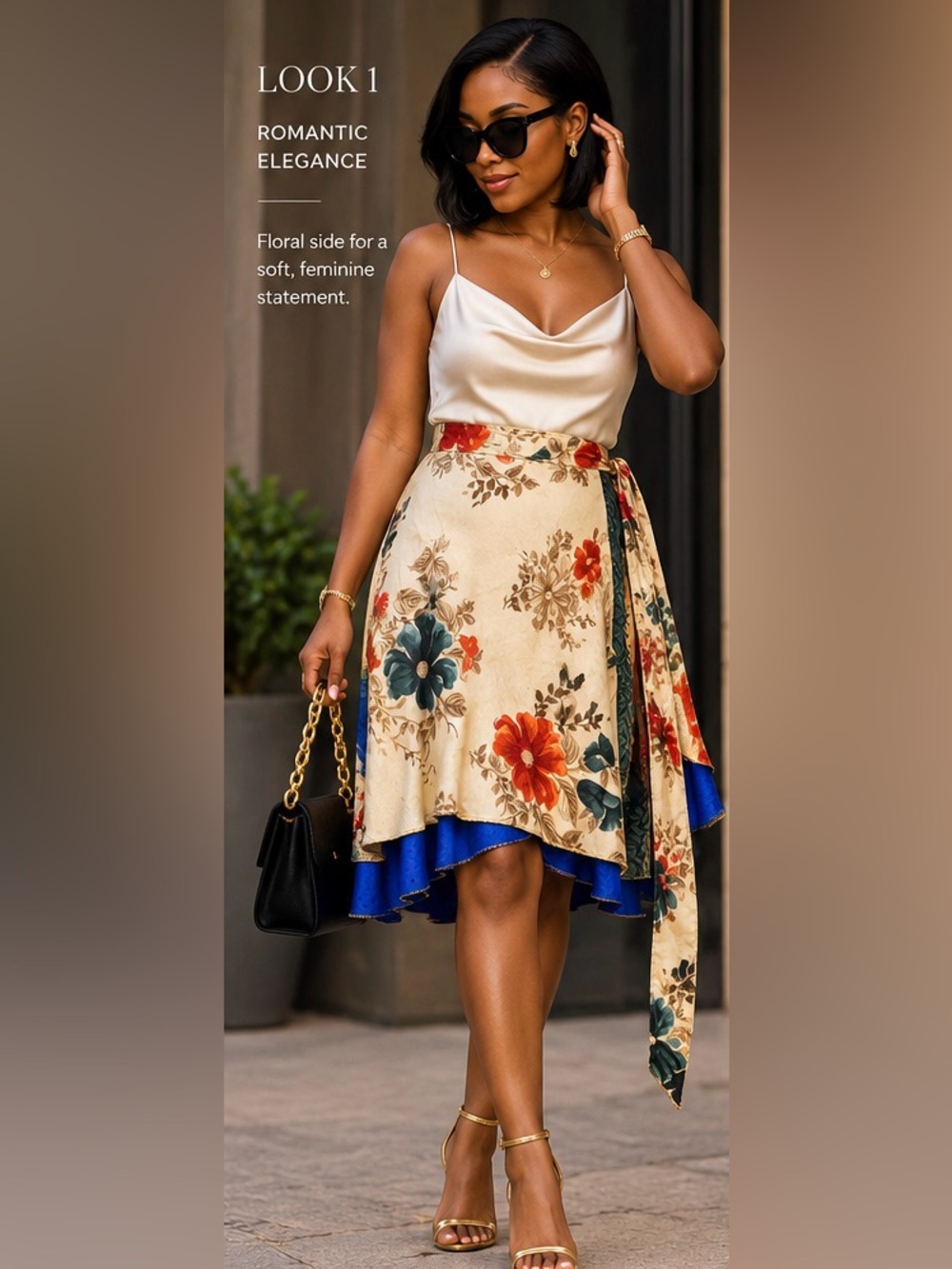 Jupiter Indian Recycled Silk Reversible Wrap Skirt